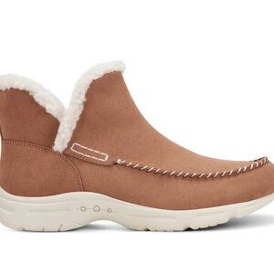 Women's Easy Spirit Bennet Comfort Tan Suede Ankle Boot 7W